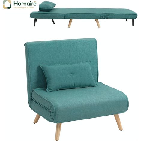 Grünes Metallschlafsofa 80 x 75 x 87 cm HOMAIRE (1/5)