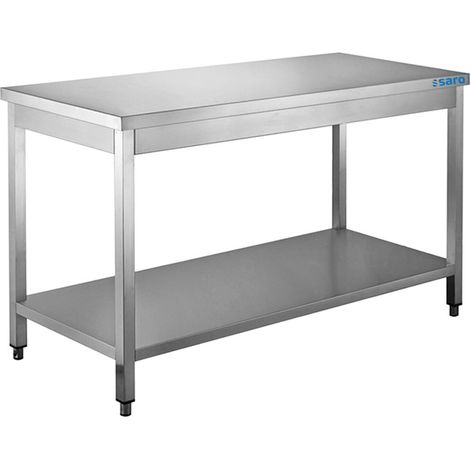Table inox - Étagère - 1600x700x850mm - Saro