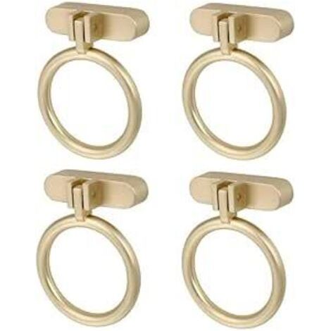 CCYKXA 4 Pièces Boutons de Tiroir en Laiton,Boutons de Meubles en Or, Boutons de Tiroir en Laiton Doré, Poignees de Porte de Cuisine,Poignee de Meuble Cuisine Doré Alliage de zinc (Gold) (1/5)