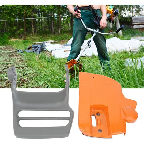 Kit de remplacement pour tronçonneuse Husqvarna 340, 345, 350 et 353 : poignée de frein, protection de chaîne, pignon et couvercle d'embrayage (1/5)