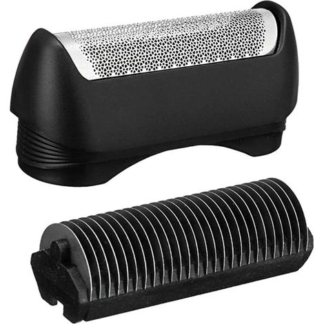 Cabezal de afeitado de repuesto compatible con la afeitadora eléctrica Braun Serie 1000, con lámina y cuchilla 11B, fabricado en acero inoxidable. (1/5)