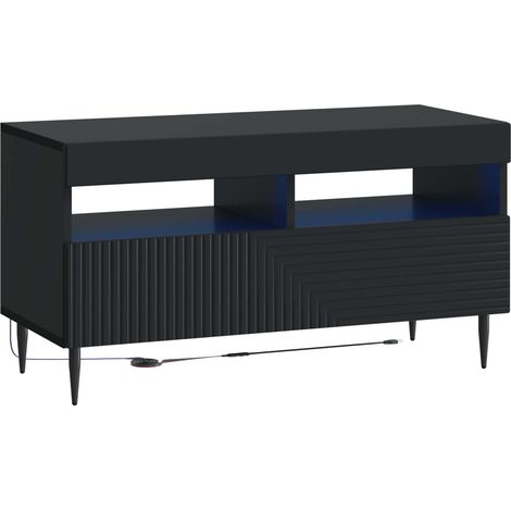 vidaXL Mobile TV LED Nero Legno ingegnerizzato (1/5)