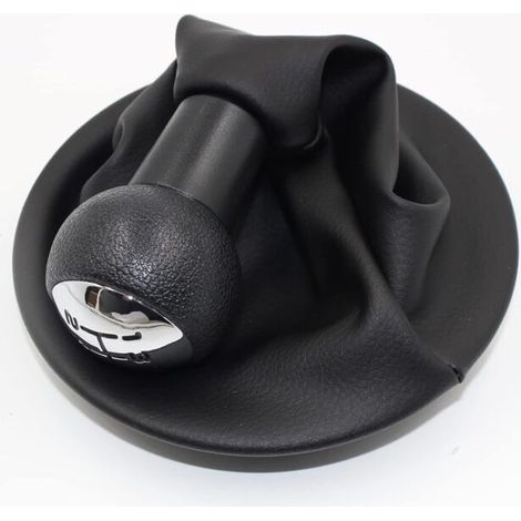 5-speed gear shift knob + gaiter for Citroën Berlingo III and Peugeot Partner 2008-2021, Black (1/4)