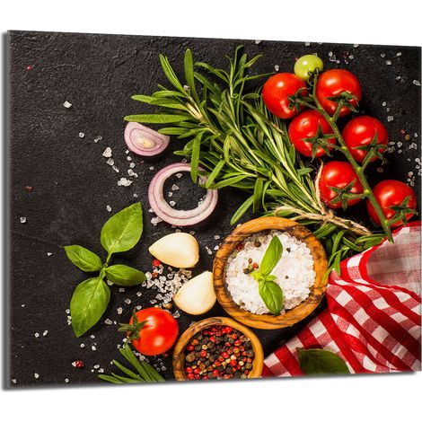 Protection de table de cuisson en verre 60x52 Food (1/5)