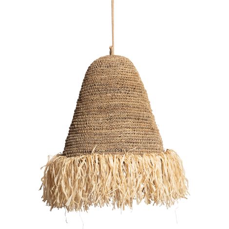 Pendelleuchte Rattan und Jute Rahan ILUZZIA Natürlich (1/5)