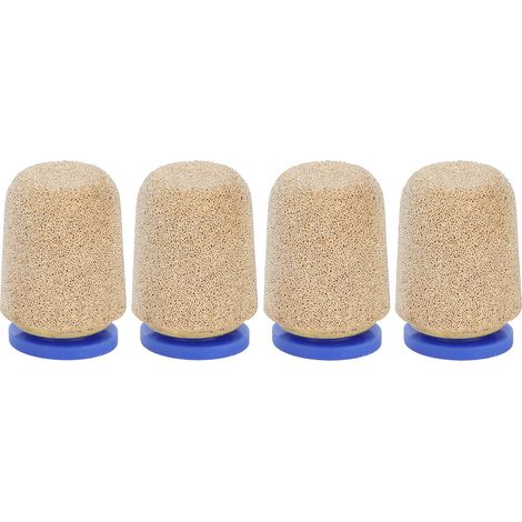 Pneumatischer Schalldämpfer aus Messing, 4-teiliger Geräuschfilter für Zylinder, Luftauslassschalldämpfer, Gewindeanschluss, Kupfer, Schalldämpfer. (1/5)