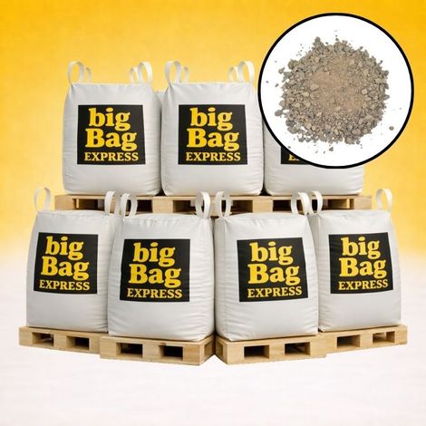 PACK 7 X BIG BAG de +/- 1,5T Sable à Tranchée Gris Ø 0/6 mm - Livraison PREMIUM (1/5)