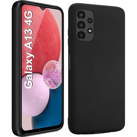 CUSTODIA PER SAMSUNG GALAXY A13 4G CUSTODIA SILICONE NERA SOTTILE LEGGERA (1/5)