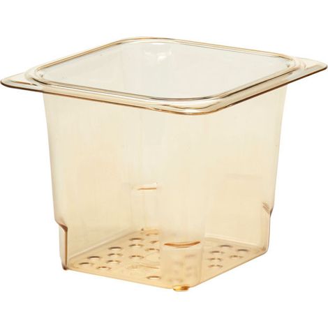 Bac égouttoir GN 1/6 - Haute température - 16.2 x 17.6 x 12.7 cm - Lot de 6 - Cambro
