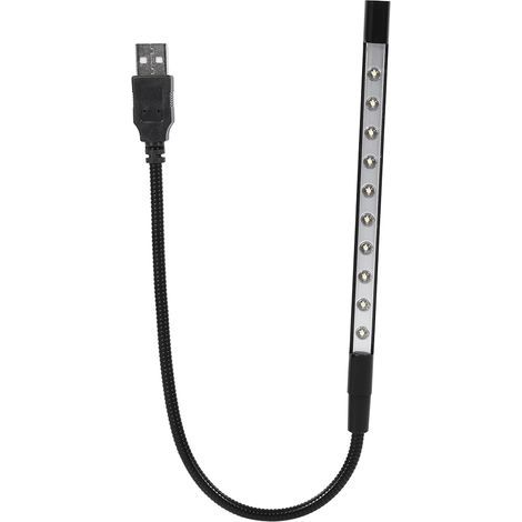 Haofy Lampe de lecture USB LED pour ordinateur portable avec col de cygne flexible pour clavier d'ordinateur portable(noir). (1/5)