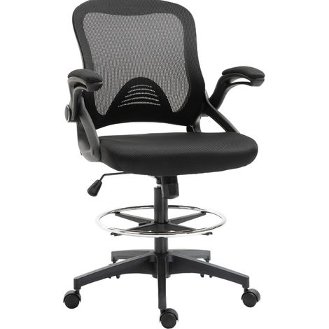 Silla de oficina ergonómica con reposapiés y función standing 64x60x106-126 cm MODENUIT (1/5)