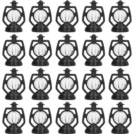 20 Pièces Miniature Lampe à Pétrole Rétro pour Maison de Poupée, Décoration Salon DIY Accessoires Miniatures (1/5)