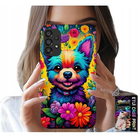Hülle für Samsung Galaxy A53 5G – Blumenmuster, Yorkshire Terrier (1/5)