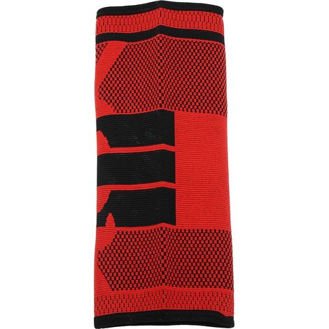 Manchette de genou sportive, support élastique pour basketball, fitness et activités extérieures - Rouge (1/5)