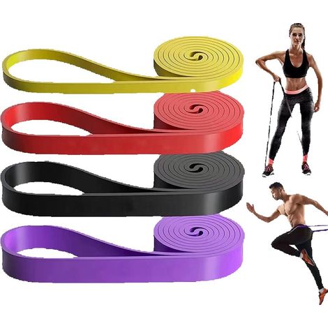 Bande de résistance élastique pour le renforcement musculaire à domicile et en salle de sport - équipement de fitness unisexe