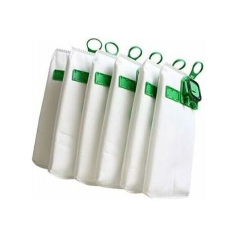Pack of 6 high-efficiency vacuum cleaner bags VK140 for Vorwerk VK150 FP140 Kobold vacuum cleaner YMYNY