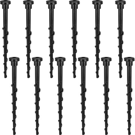12 Pcs Robot Lawn Mower Ground Screws 5.4" Charging Station Screws for 105 305 308 Heavy Duty Garden Screws for Outdoor Equipment (1/5)