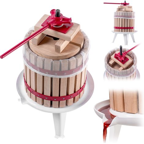 KADAX Beerenpresse, Zitruspresse, Wein- und Likörpresse, 12 l, + Beutel gratis