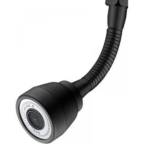 (Noir) 3 Modes Tête Douchette Evier Cuisine,360 Degrés Embout Robinet Cuisine Douchette,Adaptateur Economiseur D'eau Pour Robinet