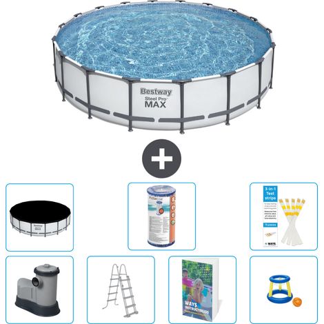 Bestway Piscina Bestway Steel Pro MAX Rotonda - 549x122 cm - 8-pezzi  S541 (1/3)