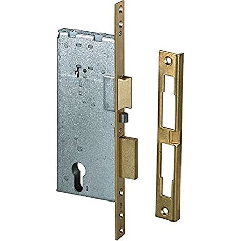 SERRATURA LEGNO INFILARE ELETTRICA 12011 CISA - B.Q OTT. SATINATO F.MM 22 F.SAGOM M2+SCR E.MM 70 - 1 pezzo (1/3)
