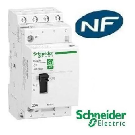 Schneider Electric Resi9 contactor eléctrico blanco 25A 4 polos