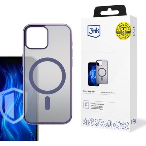 Apple iPhone 15 Plus - 3mk MagCase Frosty Violet (1/5)