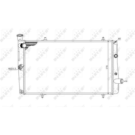 Radiateur, refroidissement du moteur NRF 54669 PEUGEOT 1300G2 1300J4 1300L5