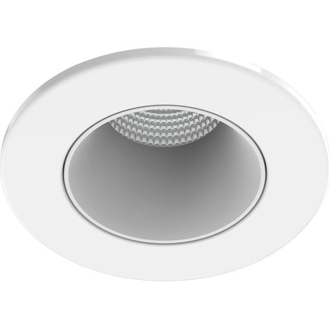 Collerette métal pour encastré EF8 ronde couleur : blanc ARIC 11035