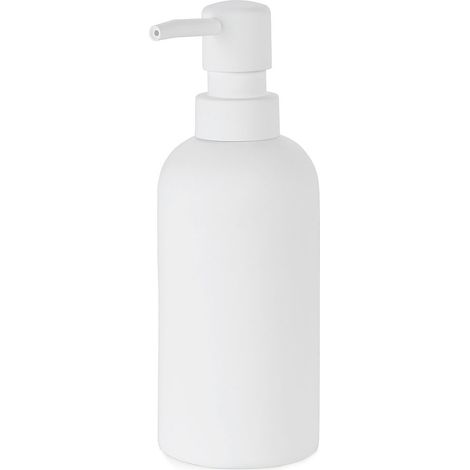 Dispenser sapone bagno in poliresina (330ml) ANDREA HOUSE – Bianco opaco