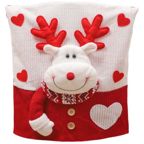 Housse de chaise décorative pour Noël - Décoration de fête pour maison (1/5)