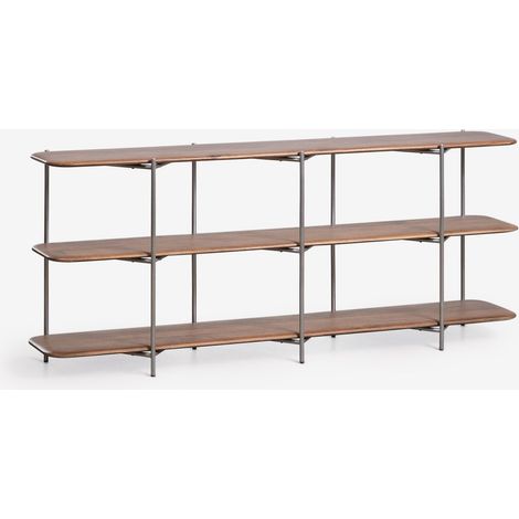 Libreria in legno di mango e acciaio inossidabile Vimara SKLUM            