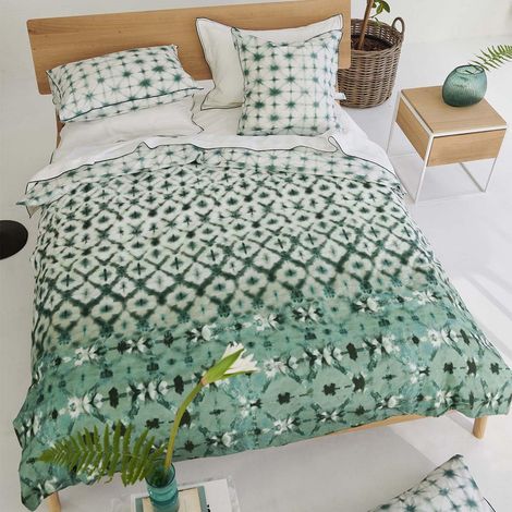 Housse de Couette imprimée en Percale de Coton, Celadon, 260 x 240 cm (1/4)
