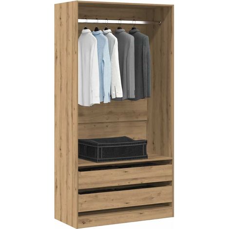 Kleiderschrank Artisan-Eiche 100x50x200 cm Holzwerkstoff