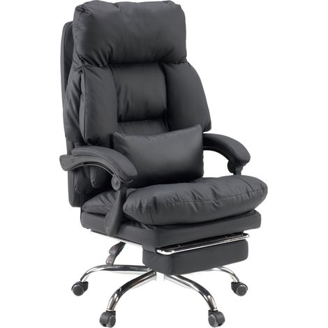 Chefsessel / Drehstuhl Relax Legoro mit Fußablage Kunstleder schwarz MyBuero (1/4)