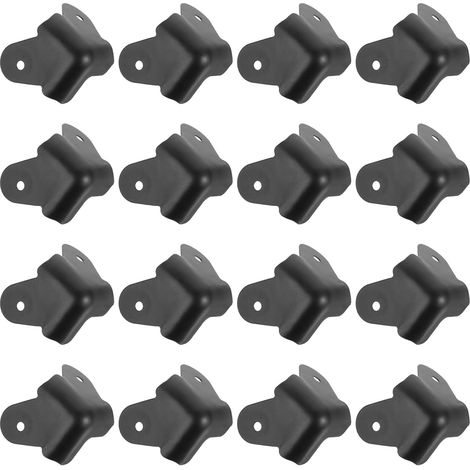 d angle pour caisses en bois lot de 16 noires 30 mm r (1/5)