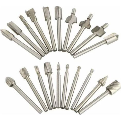 Confezione da 20 punte da taglio in metallo duro Dremel per smerigliatrici rotative. (1/5)