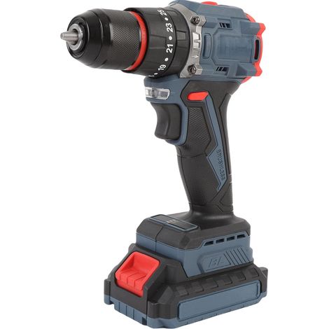 Ensemble D'outils De Perceuse Sans Fil, 25 Vitesses, 1500 Tr/Min, Tournevis Et Perceuse Électriques À Piles Li Pour Réparation Avec Kit D'outils De Perceuse (Prise Ue) (1/4)