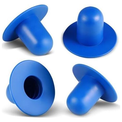 4 Pcs Bouchon de Remplacement pour Piscine Hors Sol, Bouchon pour Filtre de Piscine, Bouchon pour Filtre de Pompe, Bouchon pour Filtre Compatible avec Les piscines Intex et Bestway (Bleu) (1/5)