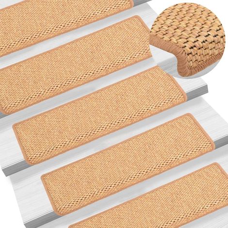 Tapis d'escalier autocollants 15 pcs,Marchettes d'escalier,Protections d'escalier 65x21x4 cm Orange DVNEI570571 (1/5)
