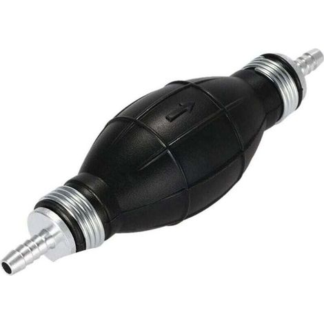 Bomba de combustible manual con cebador de 8 mm für barco, de aleación, für gasolina y diésel, universal, für gasolina, aceite, agua, transferencia de combustible, für autoMobil y jardín. (1/4)