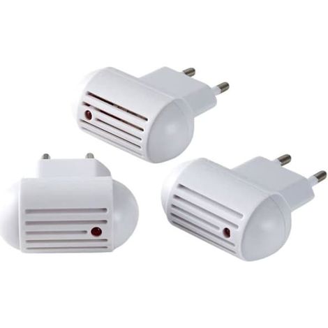 Lot de 3 prises anti-moustiques à ultrasons avec LED (1/5)