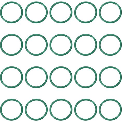 Joint Torique en Caoutchouc Fluoré 15x18x1.5mm(ID x OD x Largeur), 20PCS Joint d'Étanchéité Bocaux Remplacement pour Réparation Plomberie Valves Tuyaux Robinet Voiture Gaz, Vert (1/5)