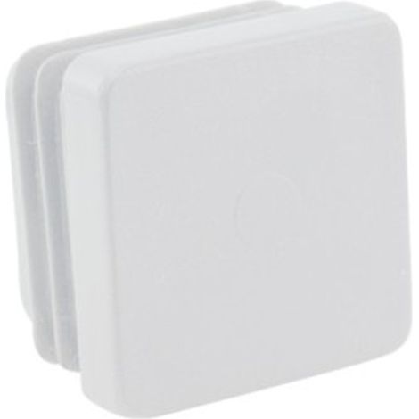 Contera Interior Cuadrada Blanco - 18mm - 50uds