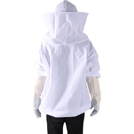 Combinaison apiculture avec voile, poche porte-cadres, gants, brosse à abeilles, équipement ruche (1/5)