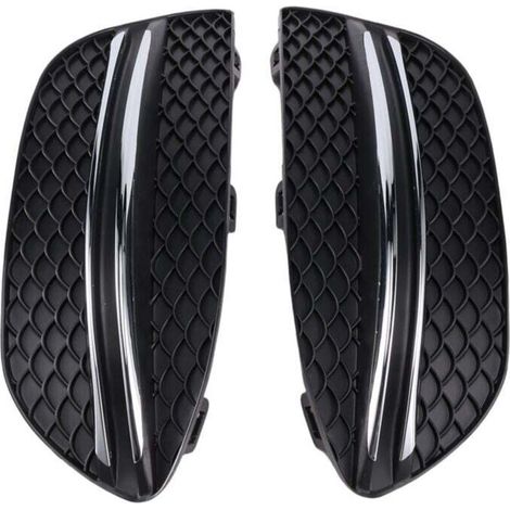 Cubierta para faros antiniebla para parrilla, parachoques y embellecedores cromados. Compatible con Clase C W205 C180 C200 C250 2058851223 2058851123-Crezuo