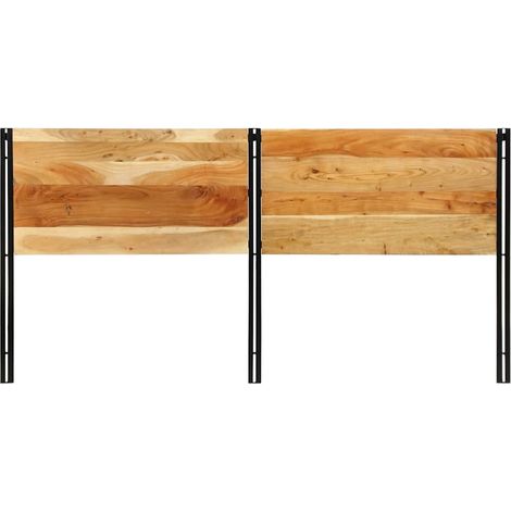 Tête de lit，Panneau décoratif 200 cm bois massif d'acacia et fer CFW9420753 (1/5)
