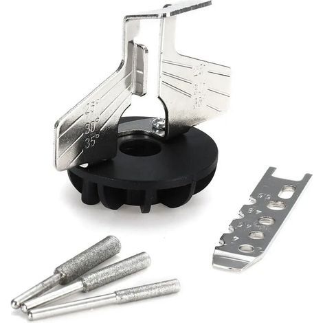 Adaptateur de perceuse de guide d'affûteuse d'accessoire d'affûtage de scie à chaîne pour la meuleuse électrique (1/5)