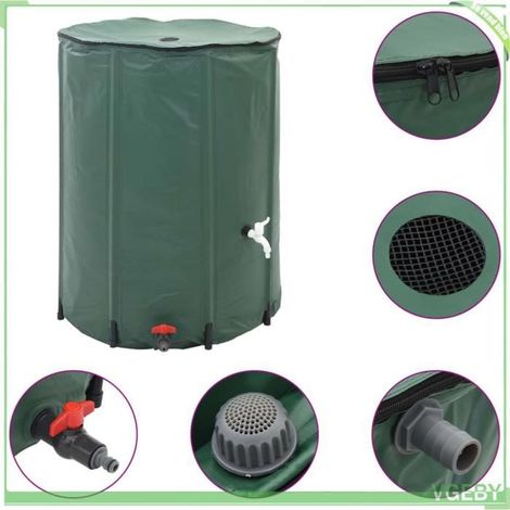 Réservoir d'eau de pluie pliable - FAF EICY - 41223 - 250 L - PVC anti-UV - Filtres à mailles (1/5)