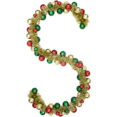 Couronne de Noël colorée, 186 cm, polystyrène (1/5)